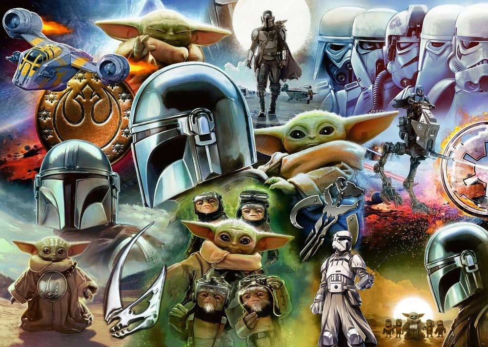 The Mandalorian y Grogu Puzzle (1000 Piezas)
