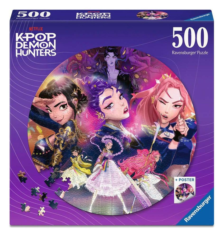 KPop Demon Hunters Puzzle Redondo For the fans! (500 Piezas)