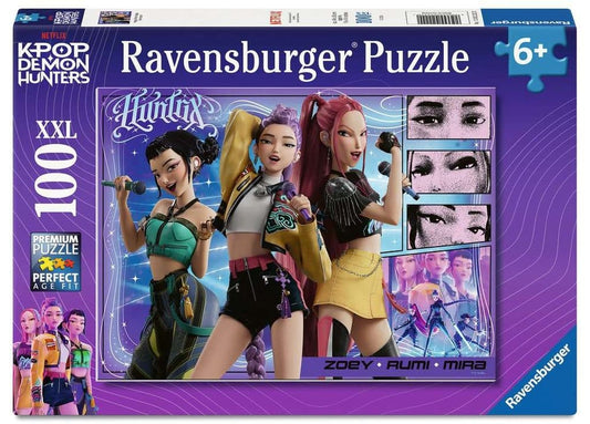KPop Demon Hunters Puzzle para niños Happy fans, happy Honmoon! (100 Piezas XXL)