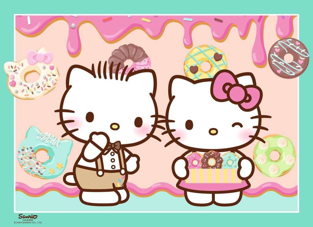 Hello Kitty Pack de 4 Puzzles ¡Vamos, Hello Kitty! (4x100 Piezas)