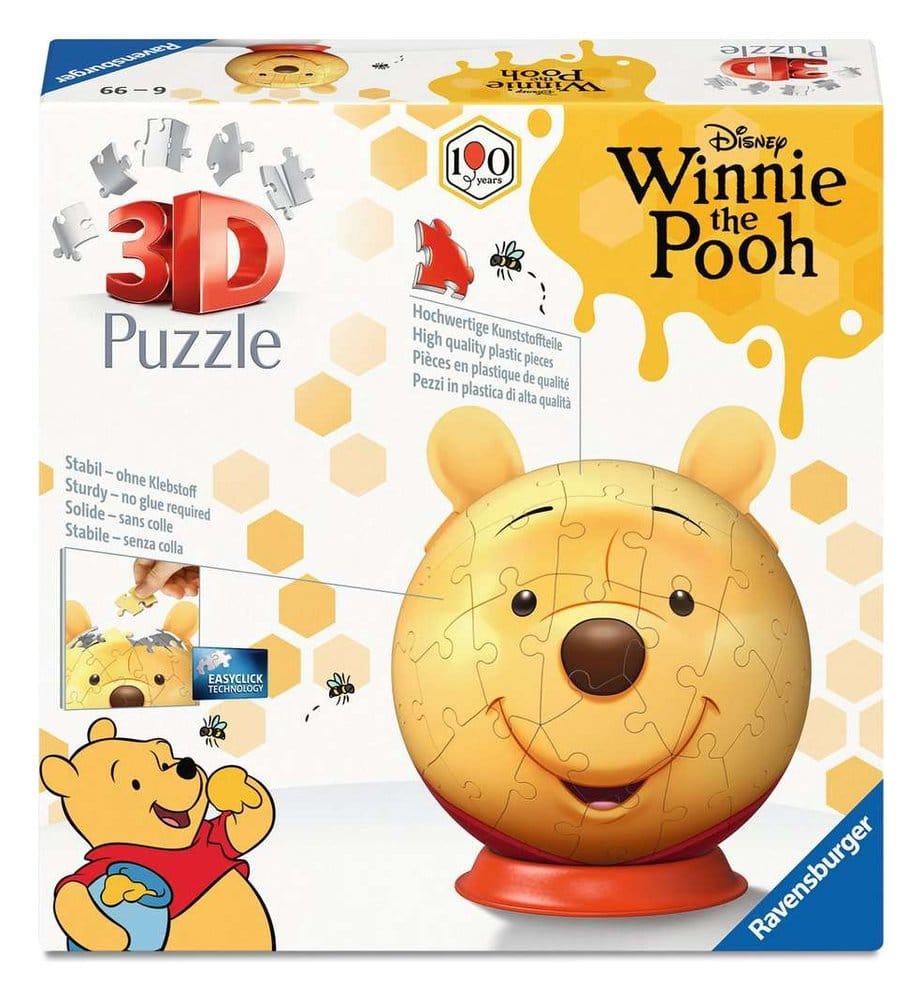 Winnie the Pooh 3D Puzzle Ball con orejas (77 Piezas)