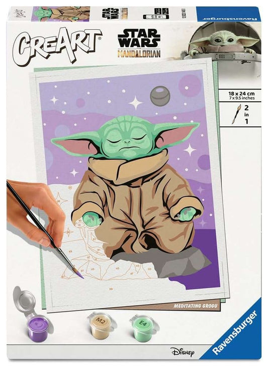 Star Wars: The Mandalorian CreArt Pintura por números Grogu meditando