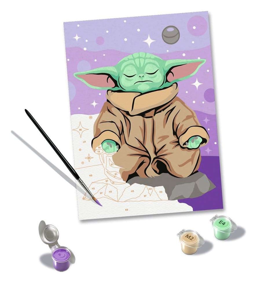 Star Wars: The Mandalorian CreArt Pintura por números Grogu meditando