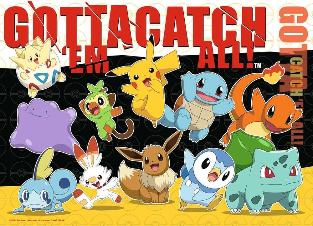 Pokémon Pack de 4 Puzzles Compañeros Pokémon (4x100 Piezas)