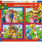 Super Mario Pack de 4 Puzzles ¡Es la hora de Mario! (4x100 Piezas)