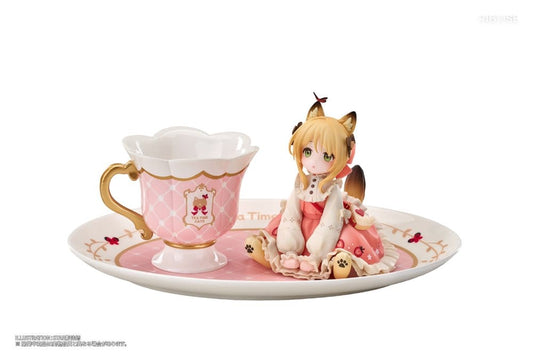 Original Character Figura PVC DLC Series Tea Time Cats Orange Cat 10 cm