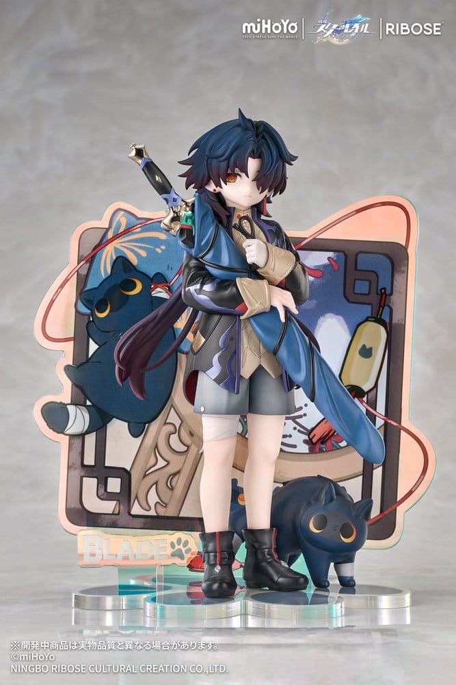 Honkai: Star Rail Figura Chibi Rise Up+ Chibi Cat Series Blade Ver. 19 cm