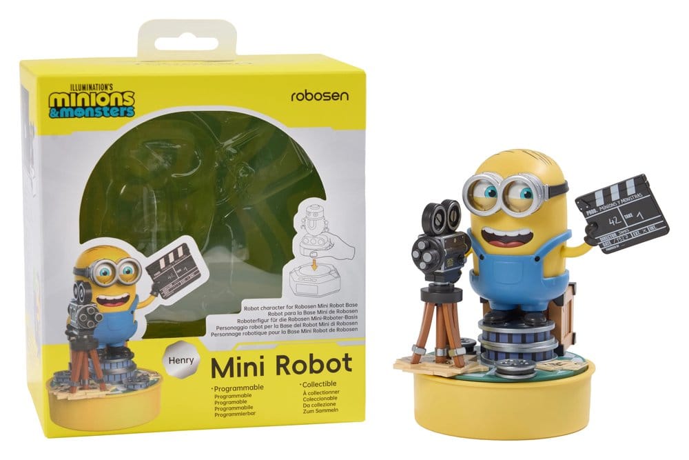 Minions & Monsters Mini Robot Interactivo Henry 9 cm *Edición Inglés*