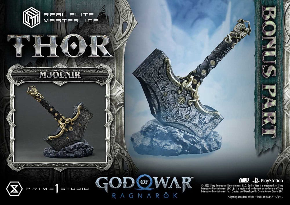 God of War: Ragnarök Estatua Real Elite Masterline Series 1/3 Deluxe Bonus Version 105 cm - Z POP Toys