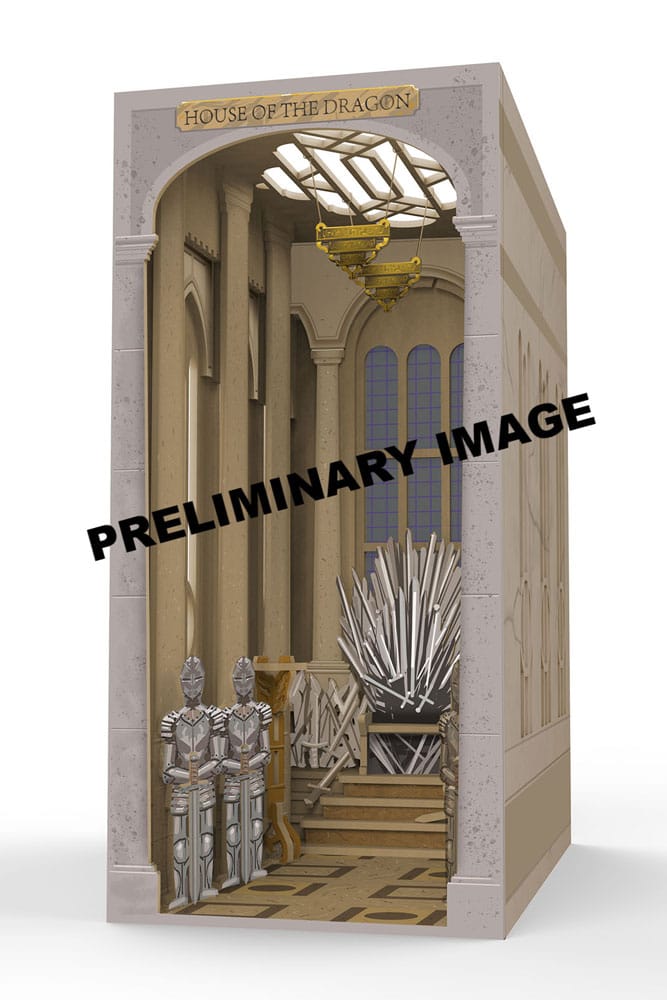 La Casa del Dragón Maqueta Book Nook Tiny Adventures Iron Throne 23 cm