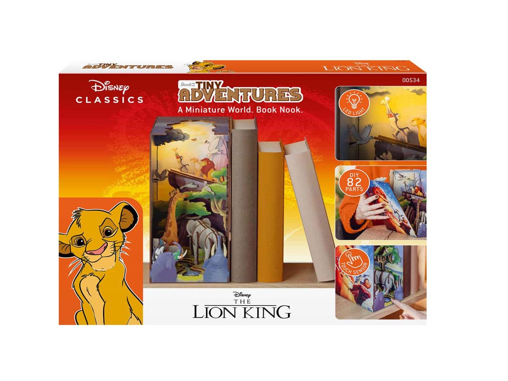 Disney Maqueta Book Nook Tiny Adventures El rey león 23 cm