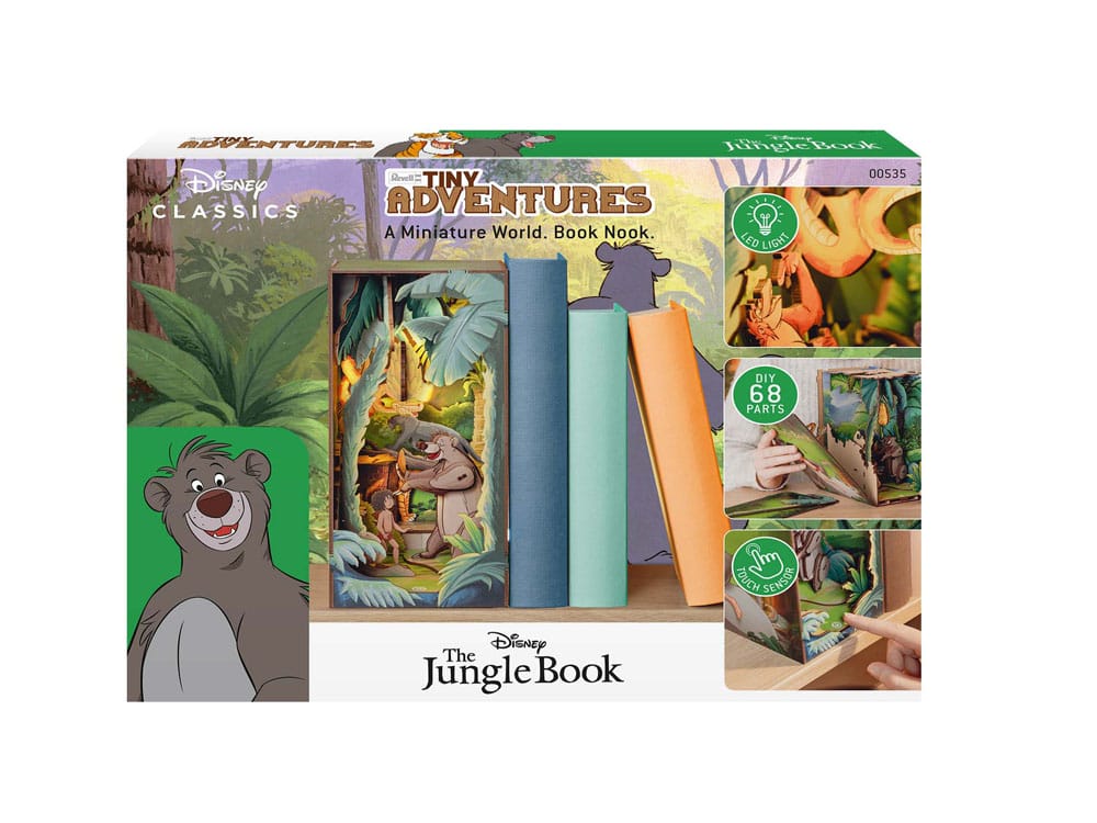 Disney Maqueta Book Nook Tiny Adventures El libro de la selva 23 cm