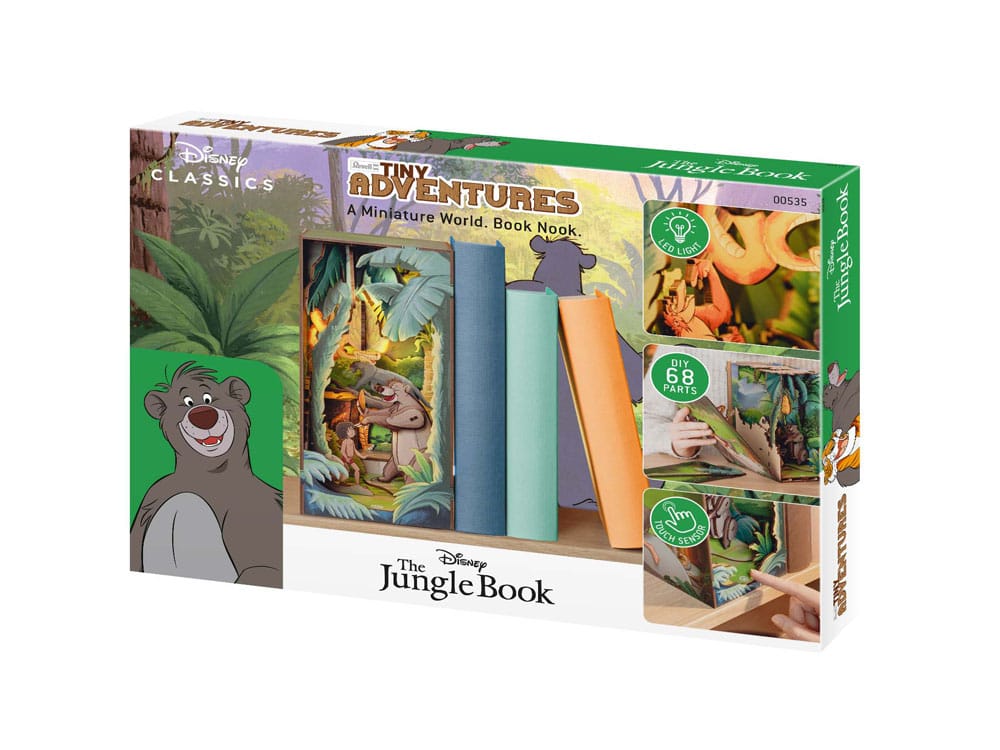 Disney Maqueta Book Nook Tiny Adventures El libro de la selva 23 cm
