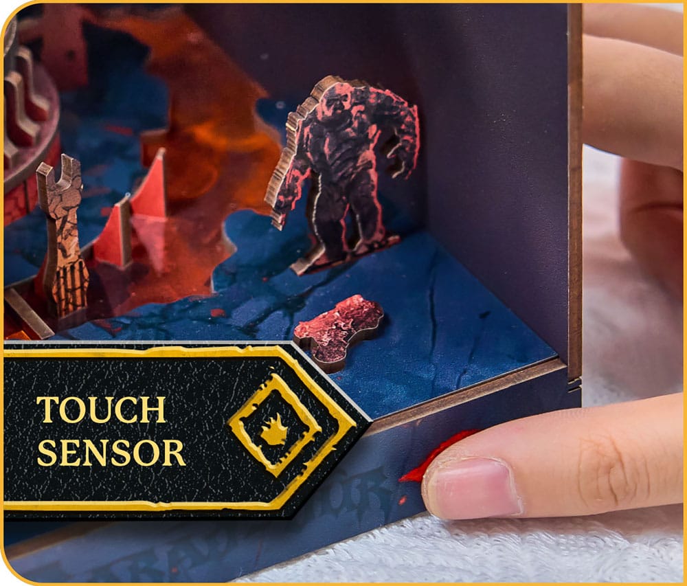 El Señor de los Anillos Maqueta Book Nook Tiny Adventures Barad-Dûr 23 cm