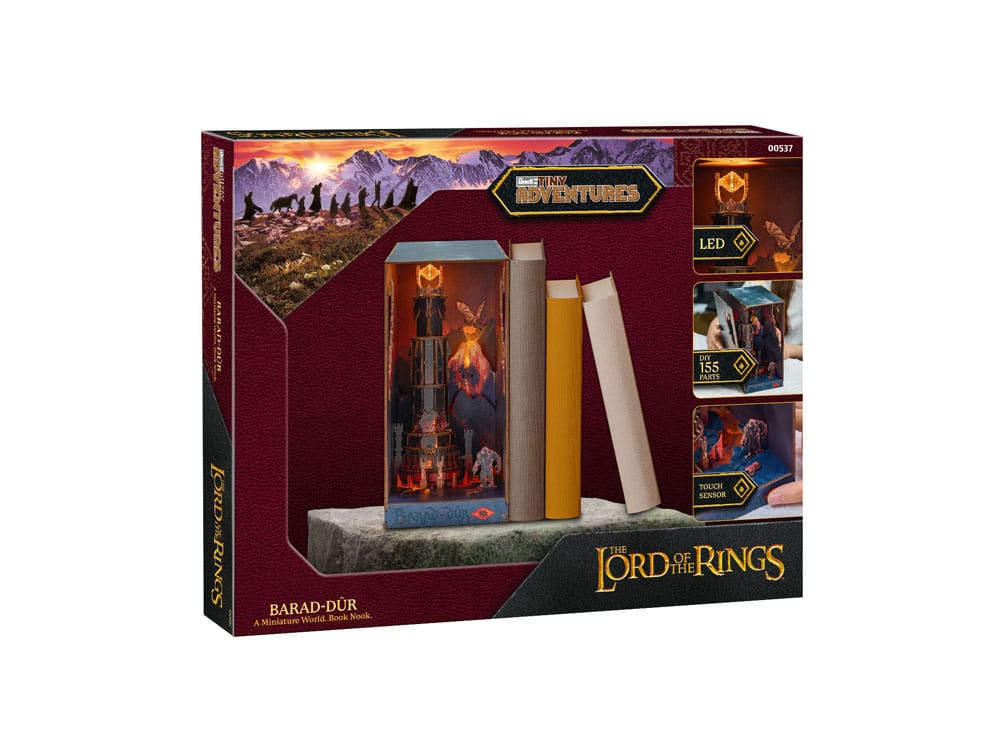 El Señor de los Anillos Maqueta Book Nook Tiny Adventures Barad-Dûr 23 cm