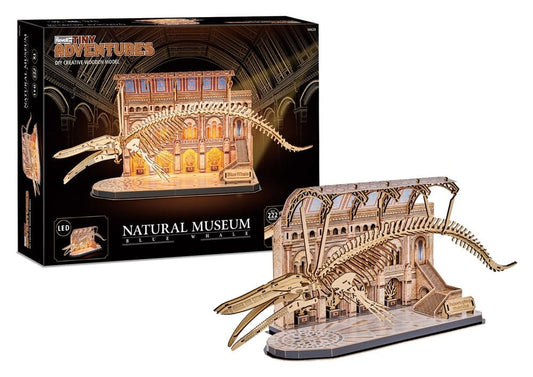 Revell Tiny Adventures Natural Museum Puzzle 3D de Madera Blue Whale 61 cm