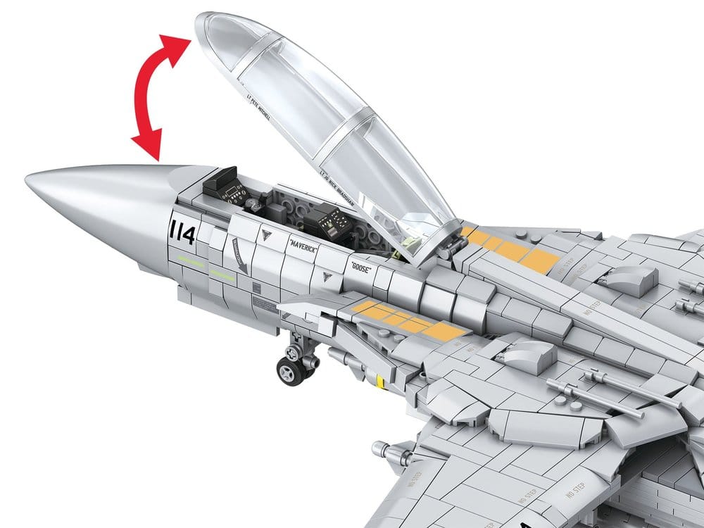 Top Gun Brick System Set de ladrillos de construcción Maverick's F-14A Tomcat