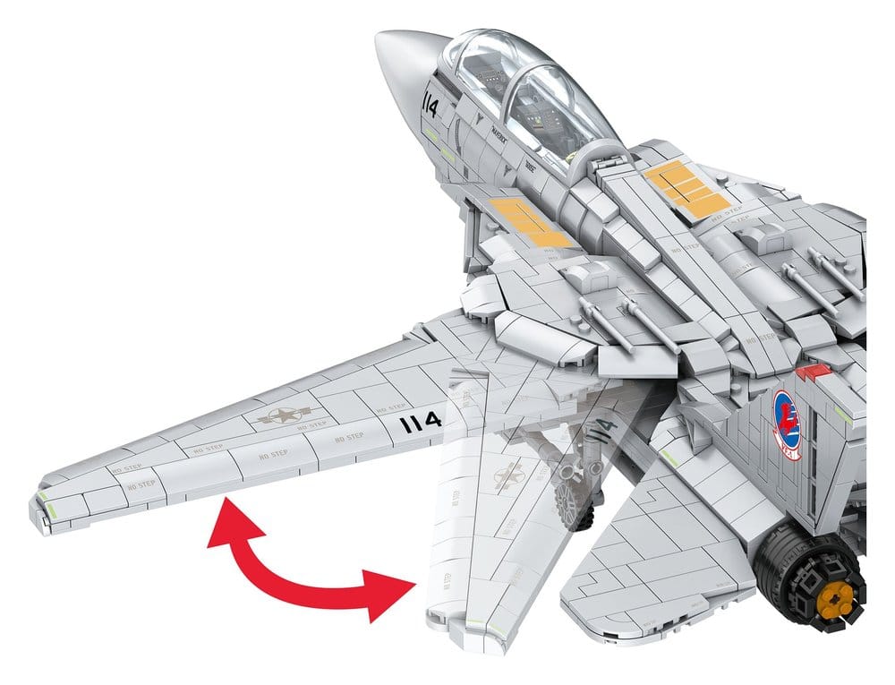 Top Gun Brick System Set de ladrillos de construcción Maverick's F-14A Tomcat