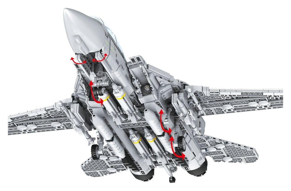 Top Gun Brick System Set de ladrillos de construcción Maverick's F-14A Tomcat