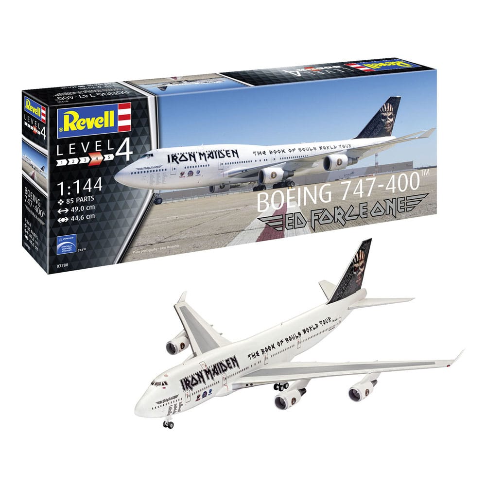 Iron Maiden Kit de maquetas 1/144 Boeing 747-400 "Ed Force One" 49 cm
