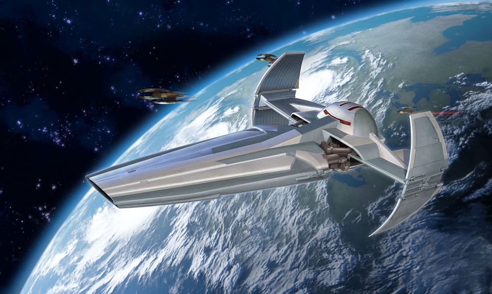 Star Wars Episode I Kit completo de Maqueta 1/120 Darth Maul's Sith Infiltrator 22 cm