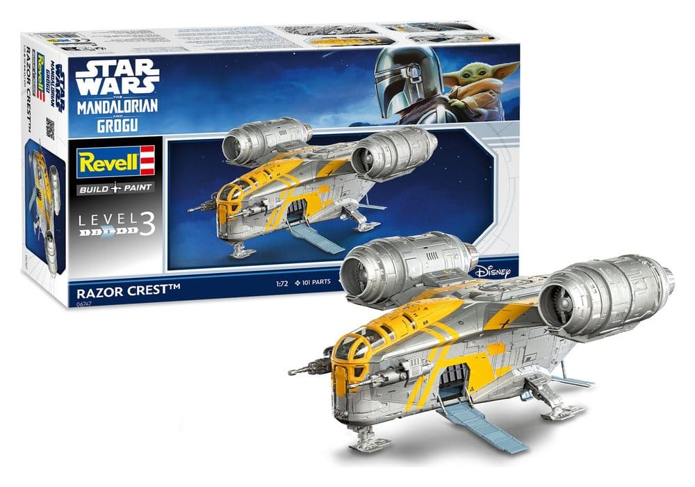 Star Wars The Mandalorian and Grogu Revell Kit de maquetas 1/72 Razor Crest 34 cm