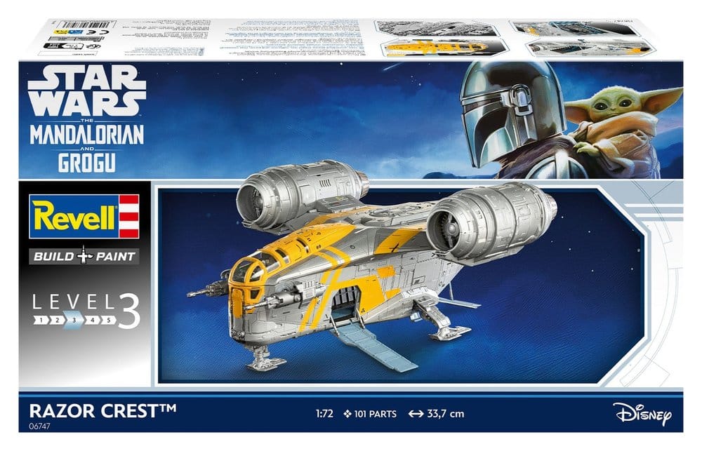 Star Wars The Mandalorian and Grogu Revell Kit de maquetas 1/72 Razor Crest 34 cm
