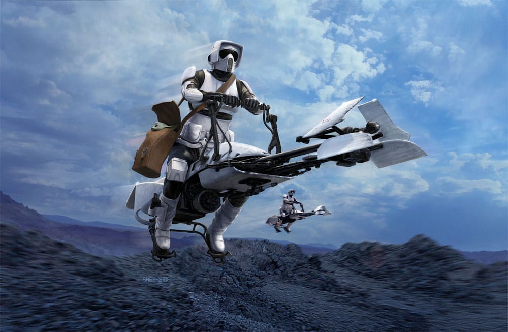 Star Wars Maqueta 1/12 Speeder Bike 26 cm