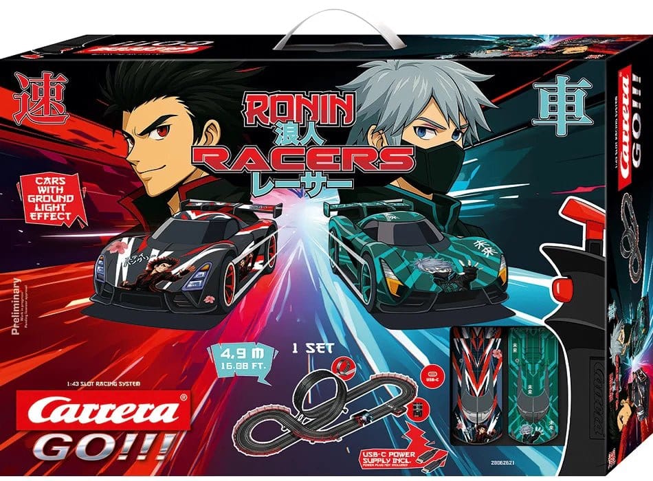 Carrera GO!!! Pista de coches de slot Ronin Racers