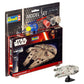 Star Wars Maqueta 1/241 Model Set Millennium Falcon 10 cm