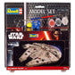 Star Wars Maqueta 1/241 Model Set Millennium Falcon 10 cm