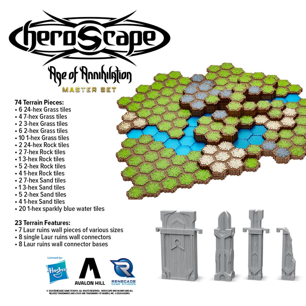 Heroscape juego de mesa Age of Annihilation Master Set *Edición Inglés*