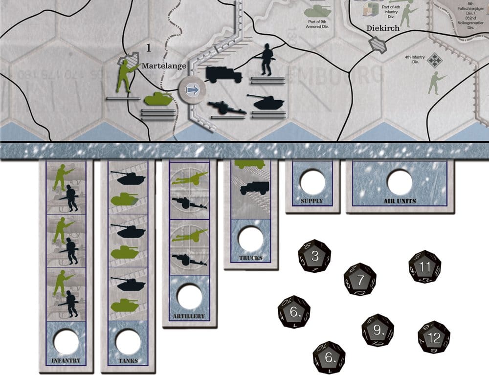 Avalon Hill juego de mesa Axis & Allies: Battle of the Bulge *Edición Inglés*