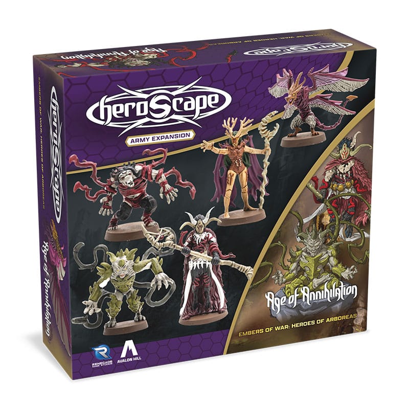 Heroscape expansión del ejército Embers of War: Heroes of Arboreas *Edición Inglés*