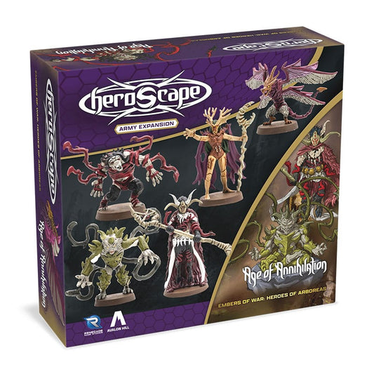 Heroscape expansión del ejército Embers of War: Heroes of Arboreas *Edición Inglés*