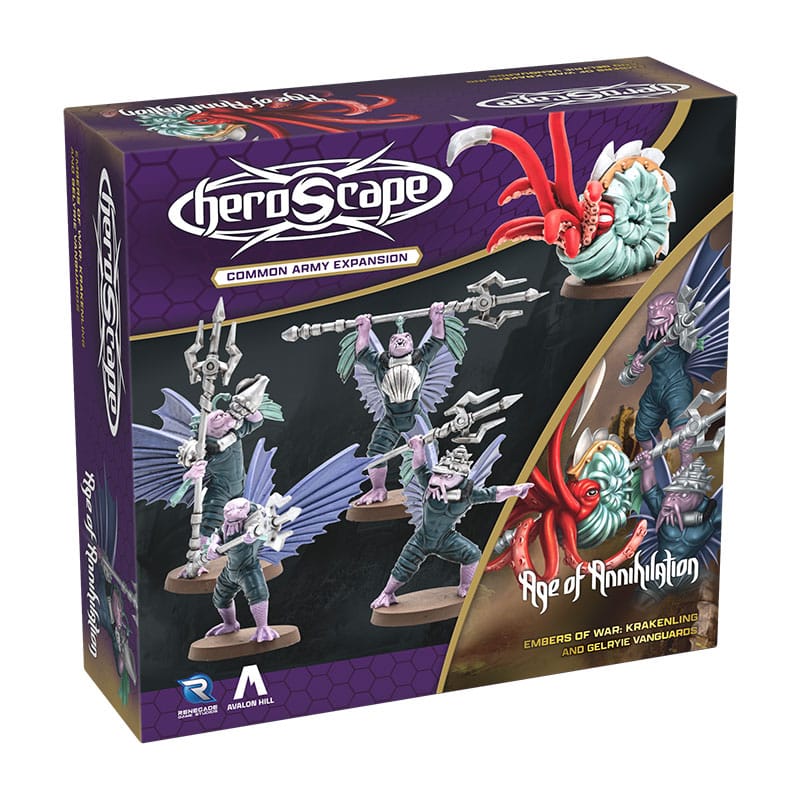Heroscape expansión del ejército Embers of War: Krakenling & Gelryie Vanguards *Edición Inglés*
