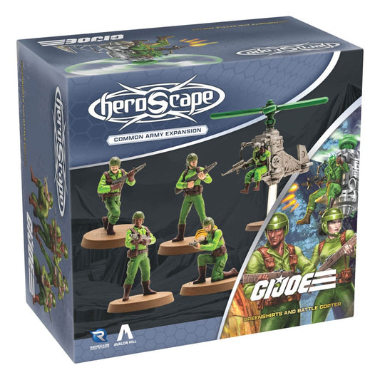 G.I.Joe Heroscape expansión del ejército Greenshirts & Battle Copter (Common) *Edición Inglés* - Z POP Toys