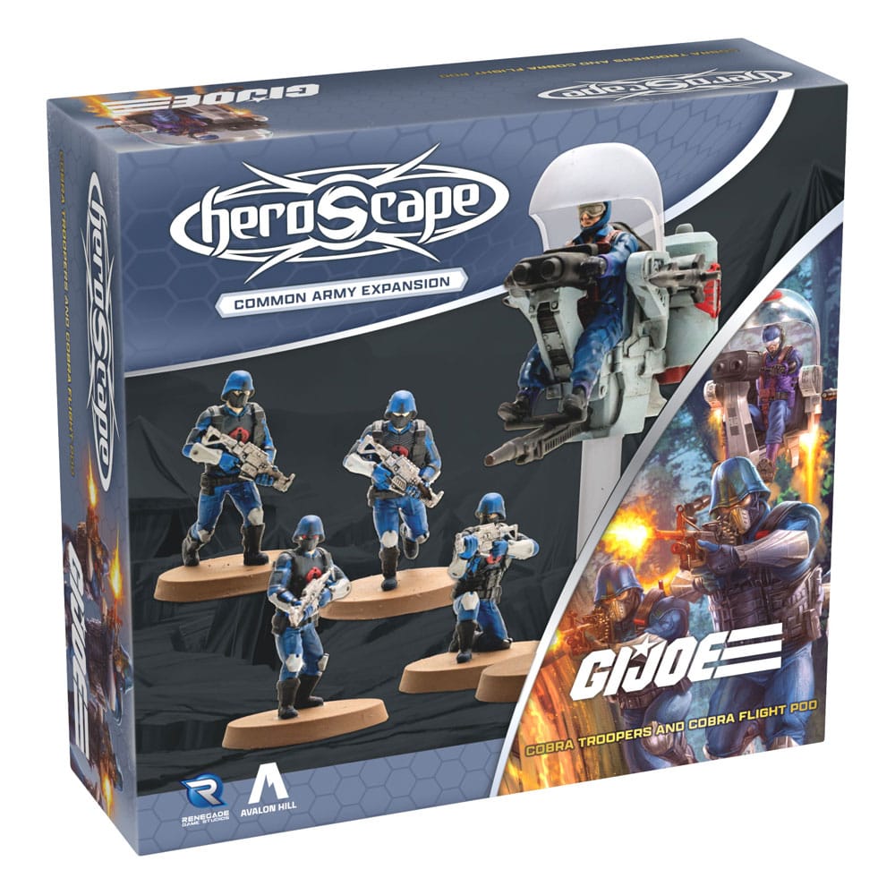 G.I.Joe Heroscape expansión del ejército Cobra Troopers & Cobra Flight Pod (Common) *Edición Inglés* - Z POP Toys