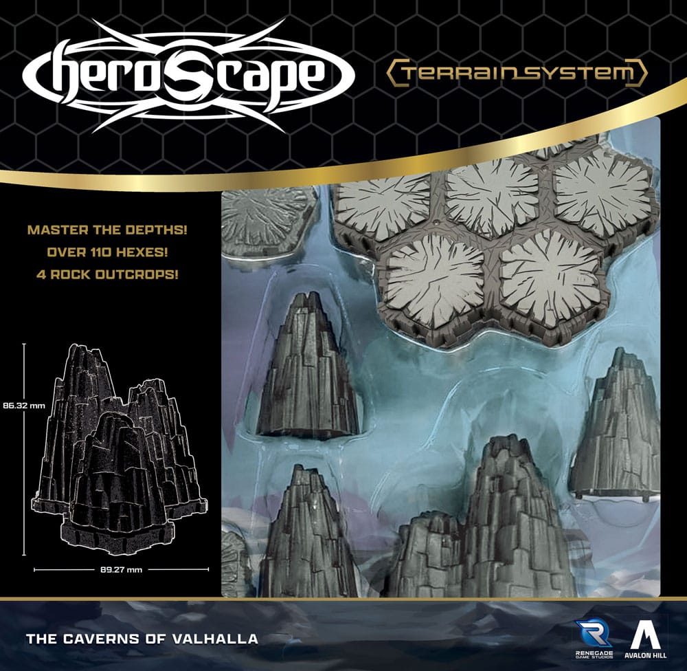 Heroscape expansión del terreno The Caverns of Valhalla  *Edición Inglés* - Z POP Toys