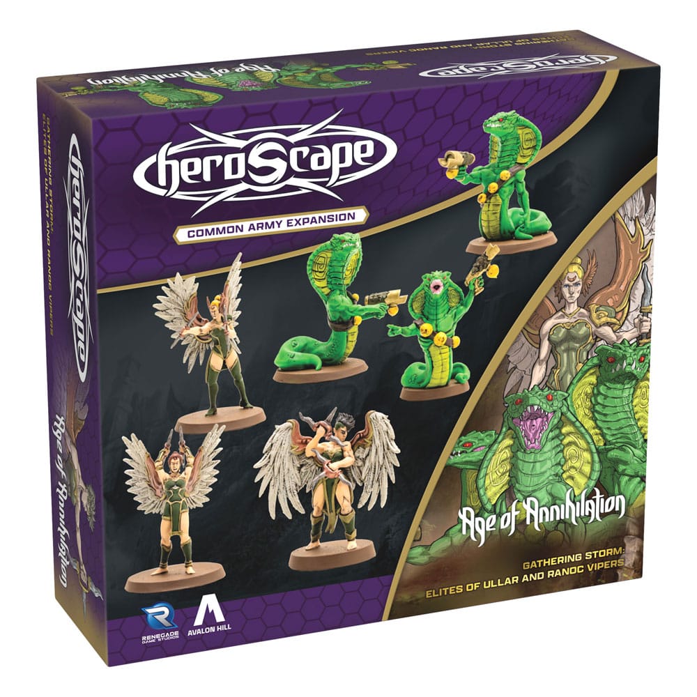 Heroscape expansión del ejército Age of Annihilation Elites of Ullar & Ranoc Vipers (Common) *Edición Inglés* - Z POP Toys