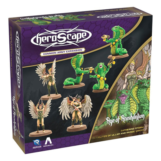 Heroscape expansión del ejército Age of Annihilation Elites of Ullar & Ranoc Vipers (Common) *Edición Inglés* - Z POP Toys