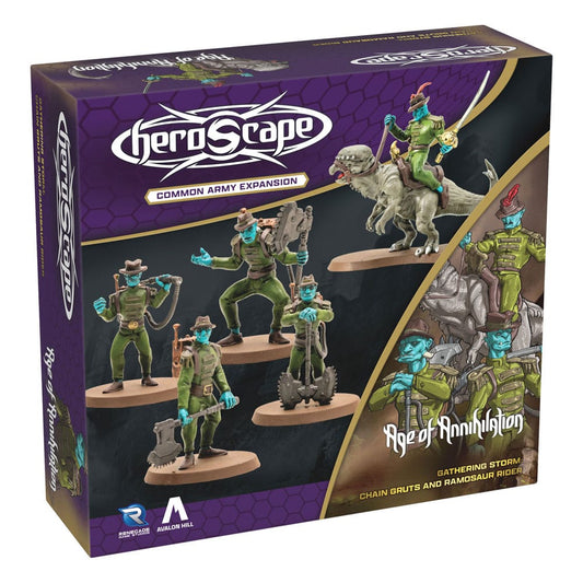 Heroscape expansión del ejército Age of Annihilation Chain Gruts & Ramosaur Rider (Common) *Edición Inglés* - Z POP Toys
