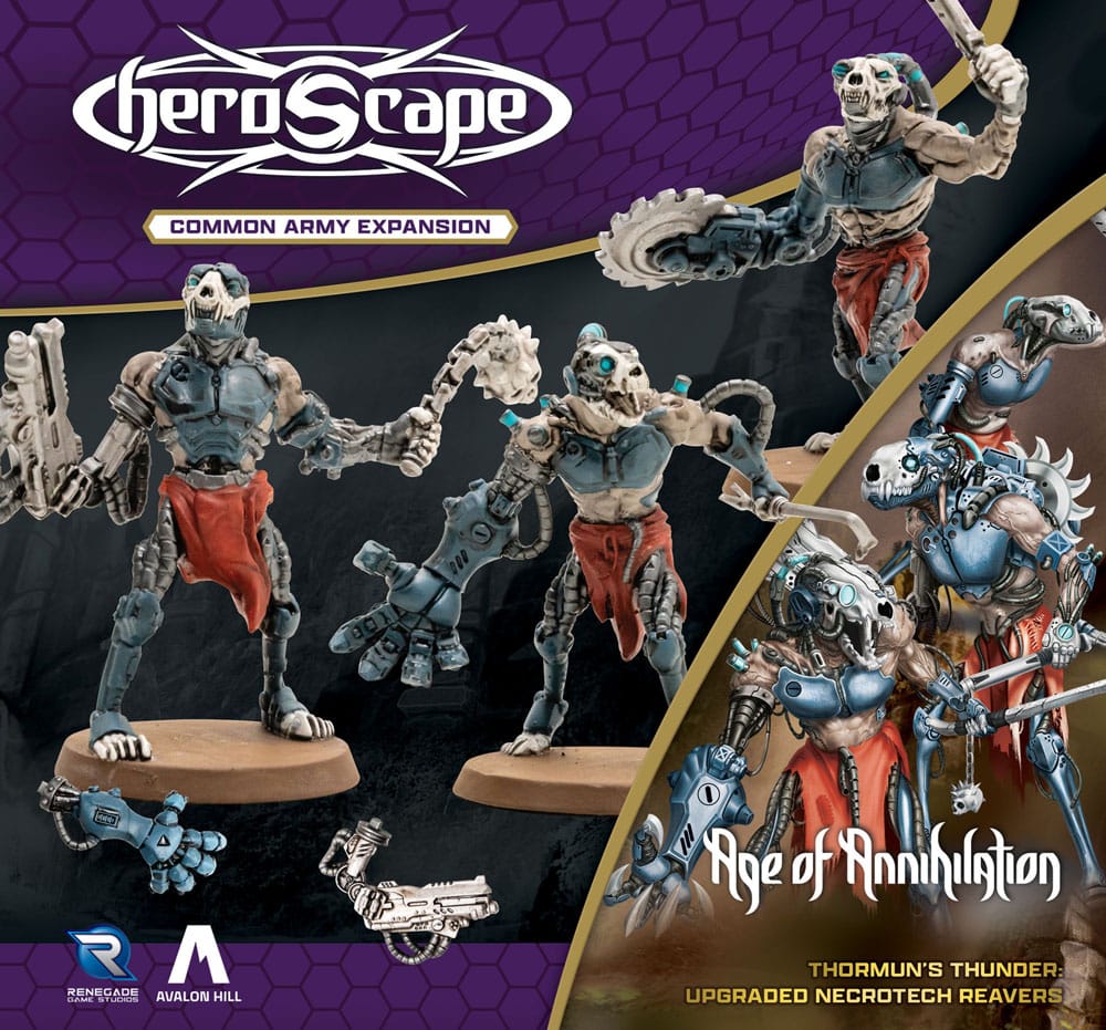 Heroscape expansión del ejército Age of Annihilation Upgraded Necrotech Reavers (Common) *Edición Inglés* - Z POP Toys