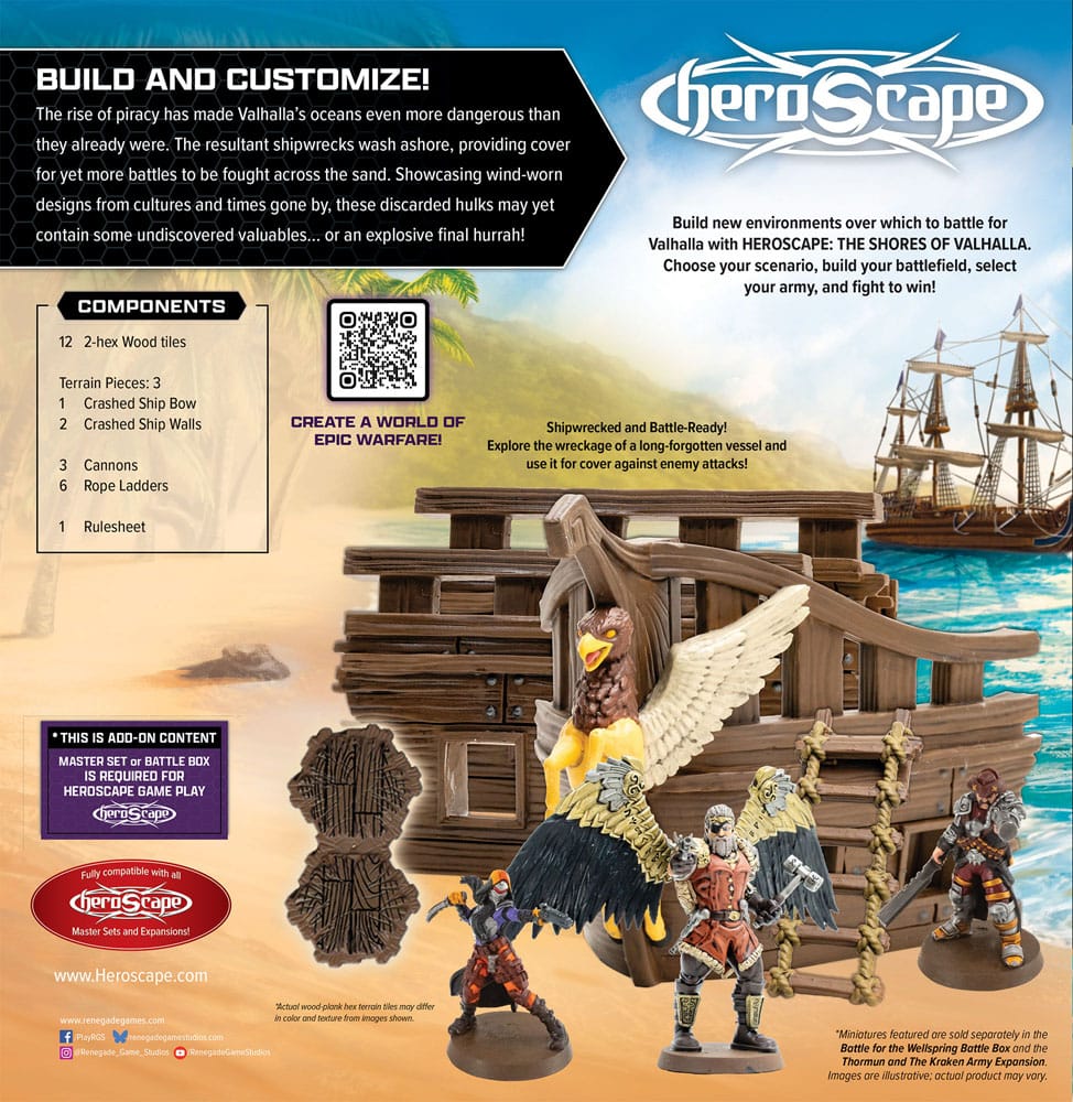 Heroscape expansión del terreno Shores of Valhalla *Edición Inglés* - Z POP Toys
