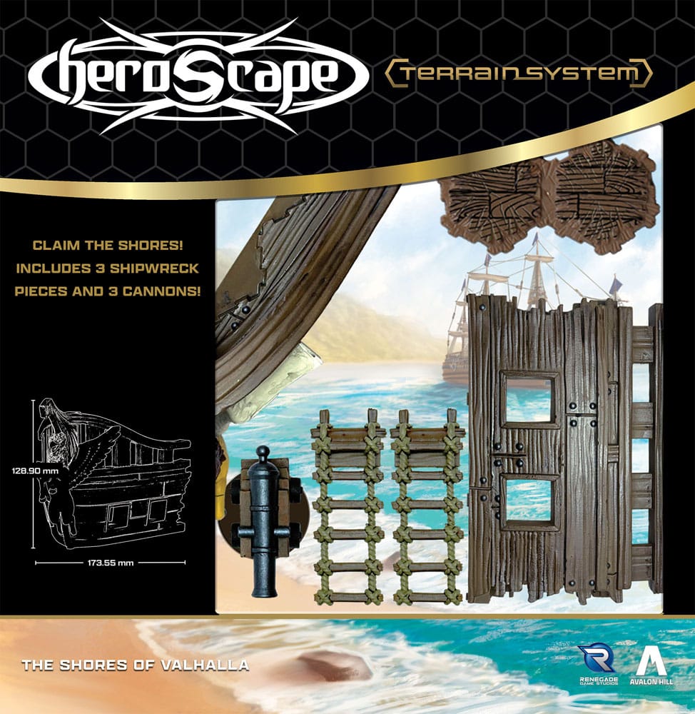 Heroscape expansión del terreno Shores of Valhalla *Edición Inglés* - Z POP Toys