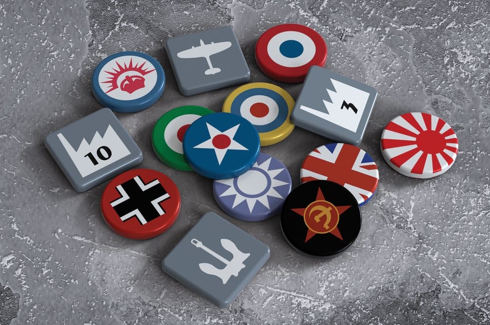 Axis & Allies Set de tokens de lujo *Edición Inglés*