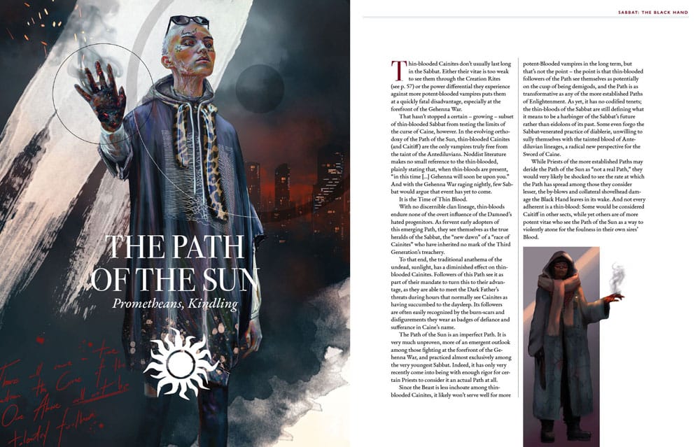 Vampire: The Masquerade 5th Edition RPG libro Sabbat: The Black Hand Sourcebook *Edición Inglés* - Z POP Toys