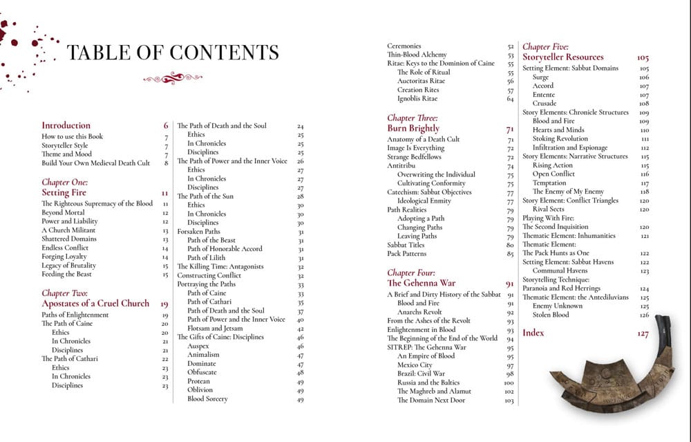 Vampire: The Masquerade 5th Edition RPG libro Sabbat: The Black Hand Sourcebook *Edición Inglés* - Z POP Toys