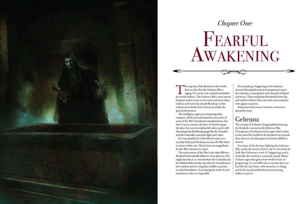 Vampire: The Masquerade 5th Edition RPG libro Gehenna War Sourcebook *Edición Inglés* - Z POP Toys