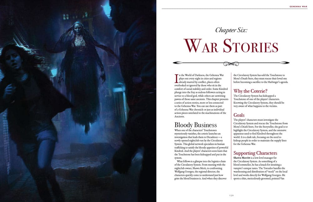 Vampire: The Masquerade 5th Edition RPG libro Gehenna War Sourcebook *Edición Inglés* - Z POP Toys